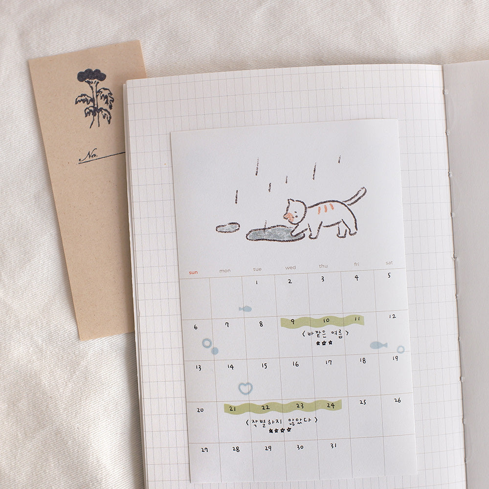 1187 - Monthly plan cats - Stickerpaper