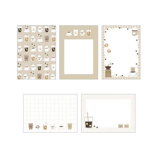 Papier Platz - memo pad - Bear coffee