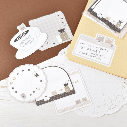 Papier Platz - Flake sticky notes - Bear coffee