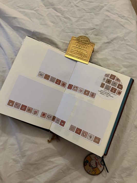 Dana ate oatmeal - Patchwork - perforated notes roll