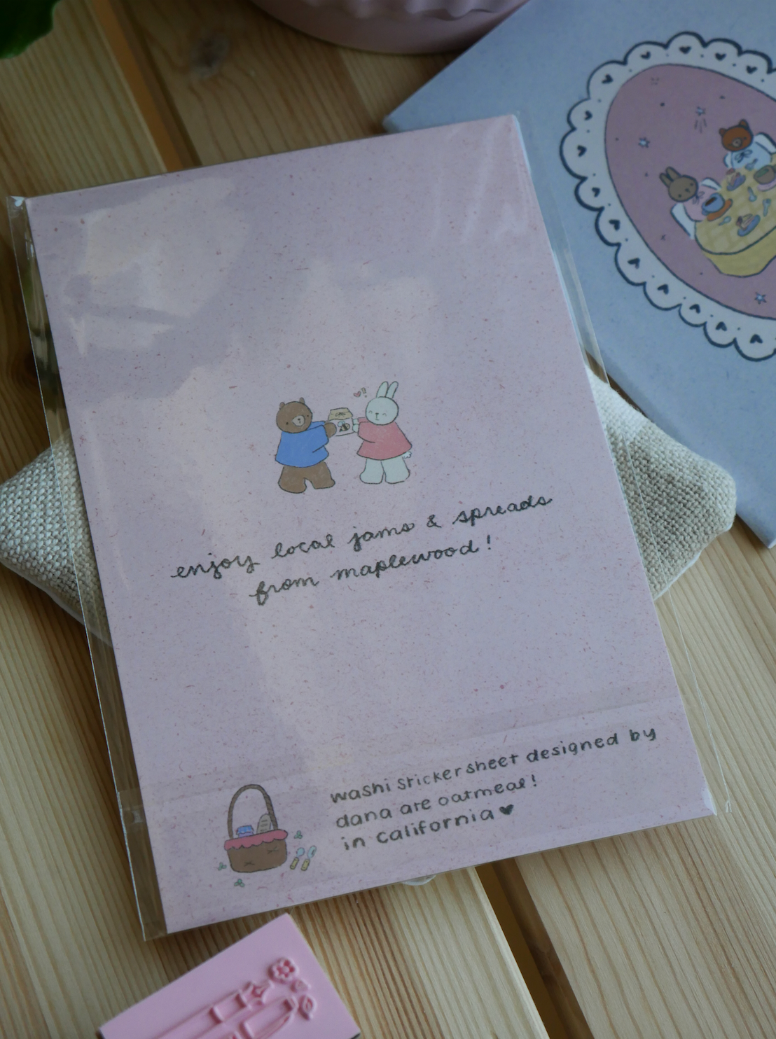 Dana ate oatmeal - Jam jars - Washi sticker sheet