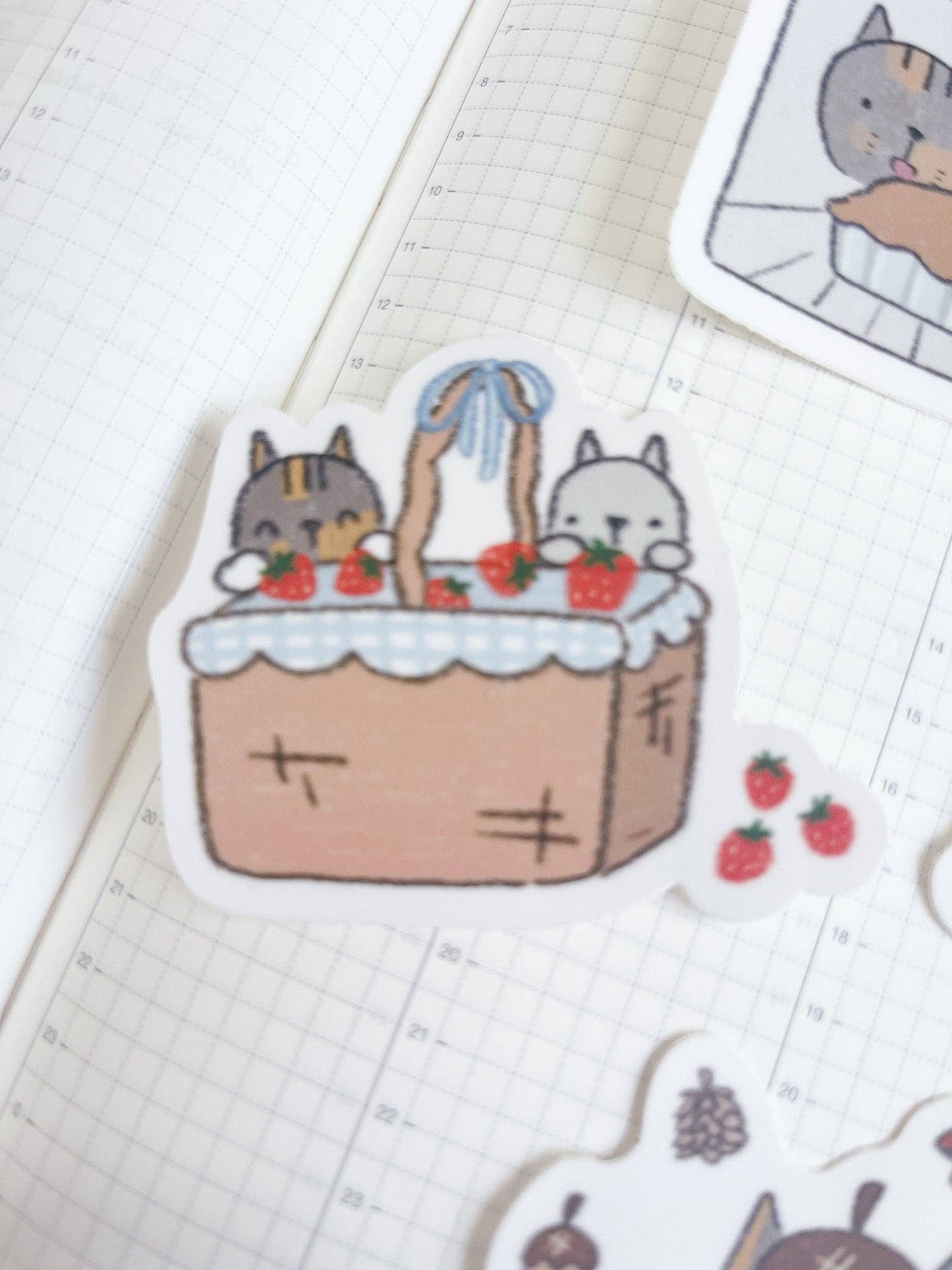 Kuboandlucy x Dana Ate Oatmeal Four Seasons vinyl gestanste sticker
