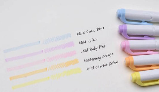 Zebra Mildliner - Pastel Colors (5-Pack)