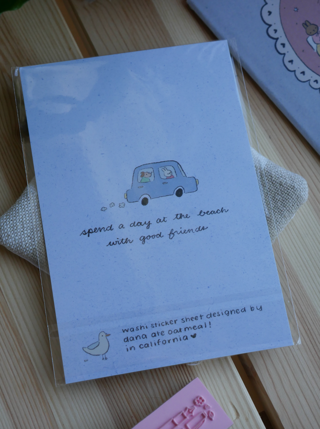 Dana ate oatmeal - Roadtrip to the beach - washi sticker sheet