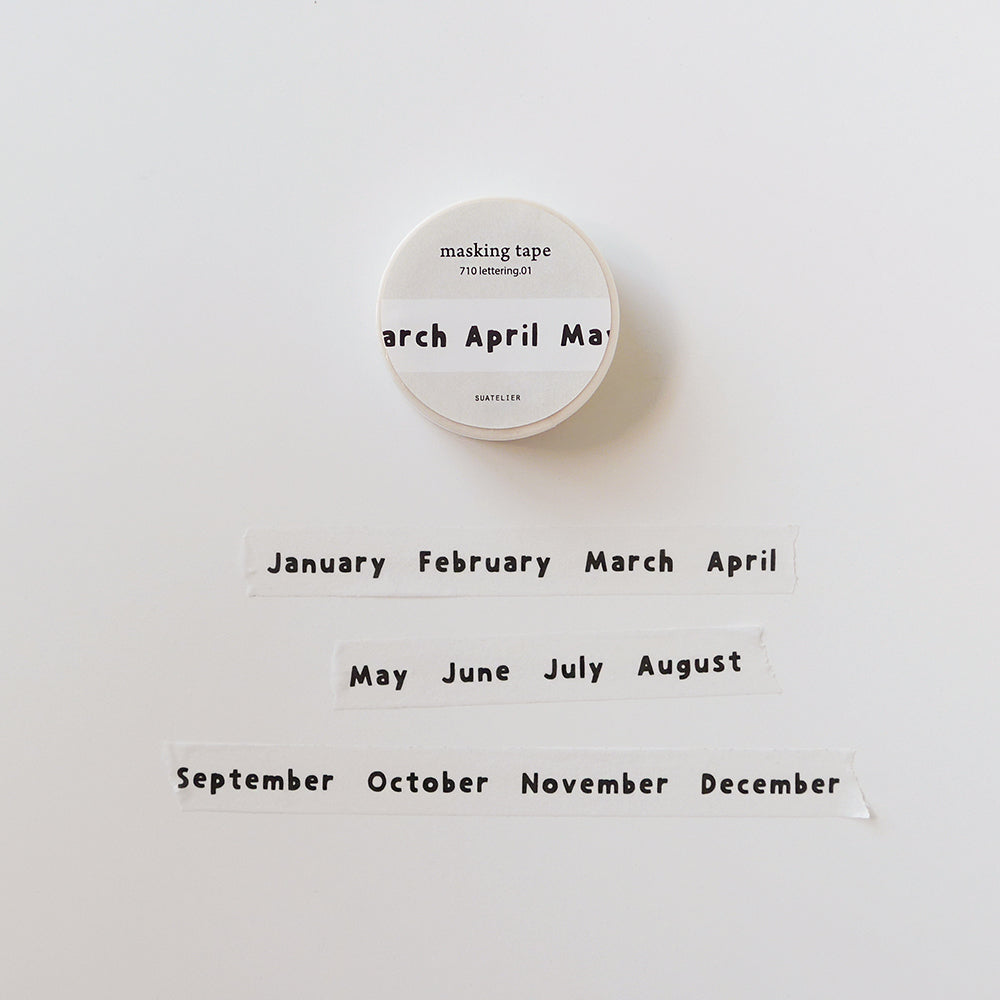 710 - lettering 001 - Masking tape