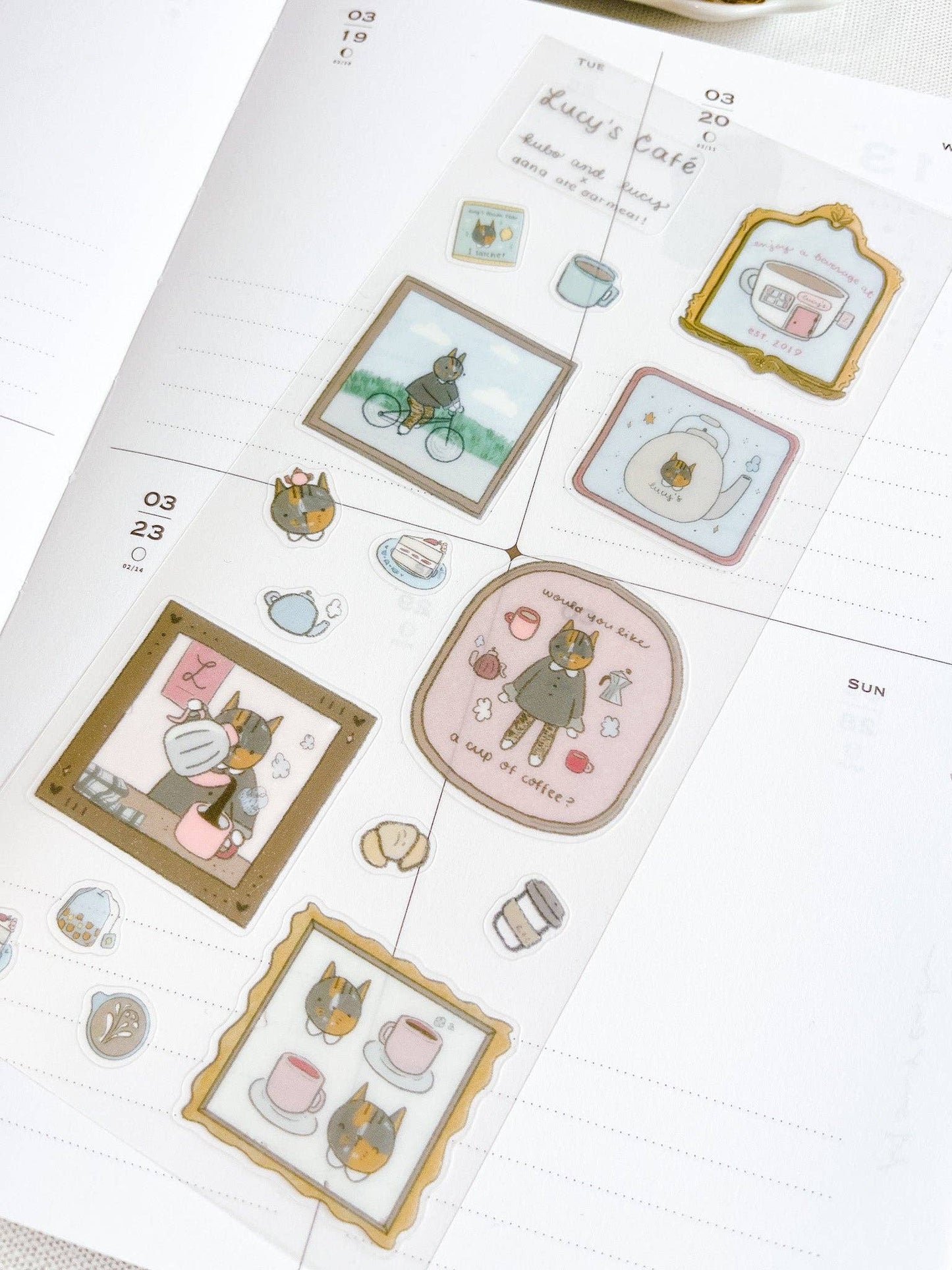 Kuboandlucy x Dana Ate Oatmeal Stickervel Lucy's Cafe