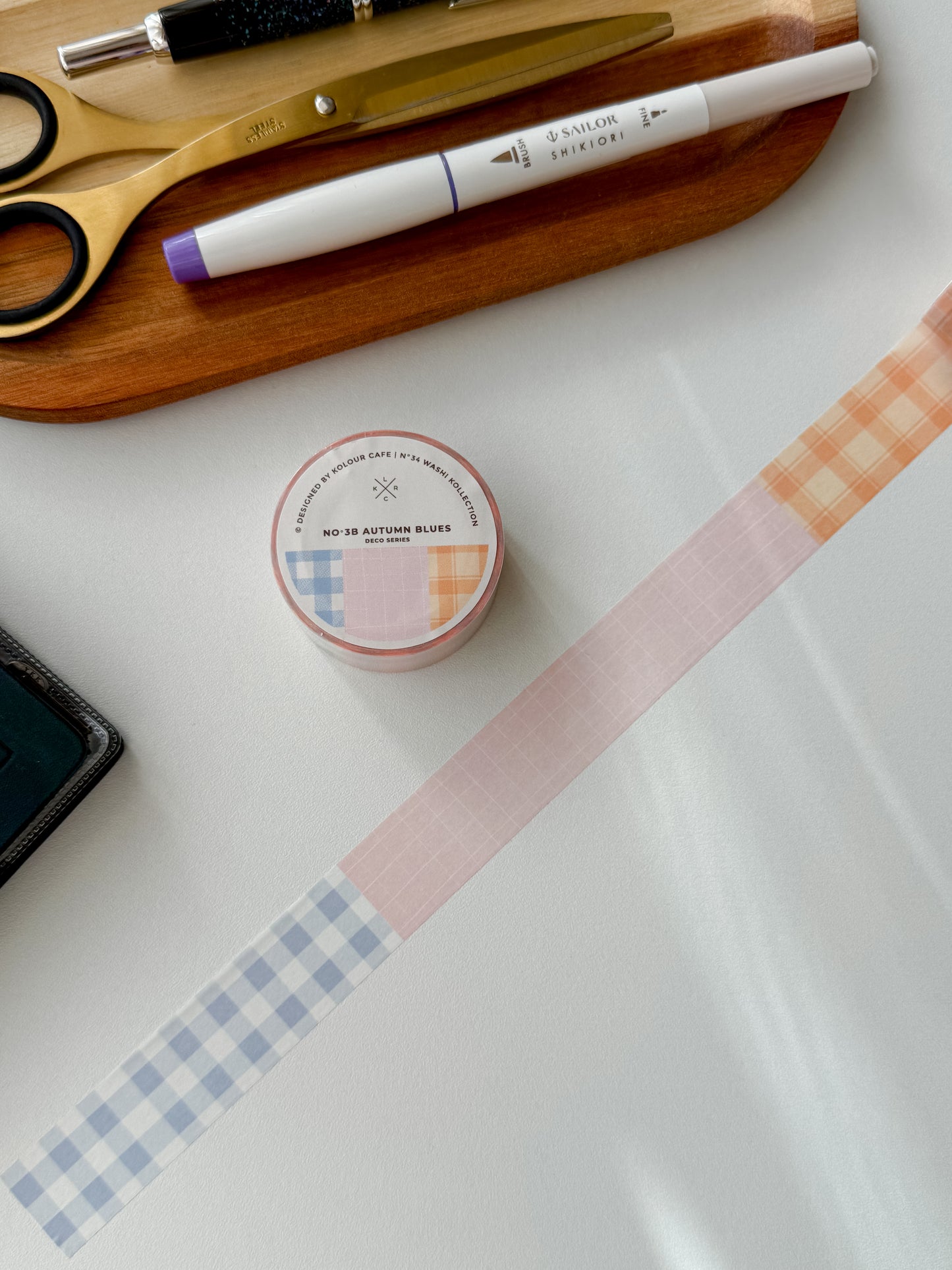 Kolour Cafe - Washi tape - no 3B Autumn blues