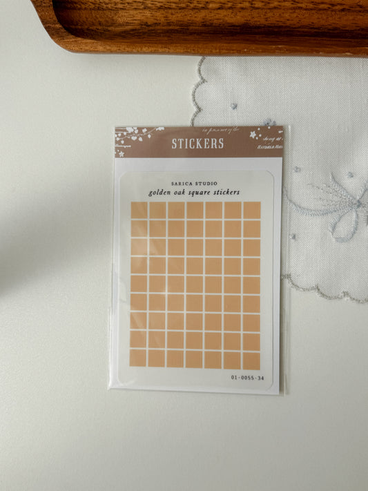 Sarica Studio - Square stickers - multiple colors