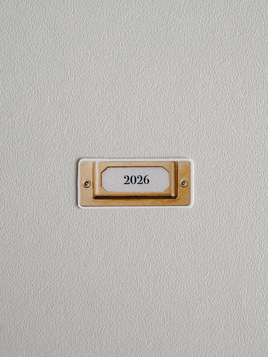 Journal Blend - 2026 label plate - Die cut