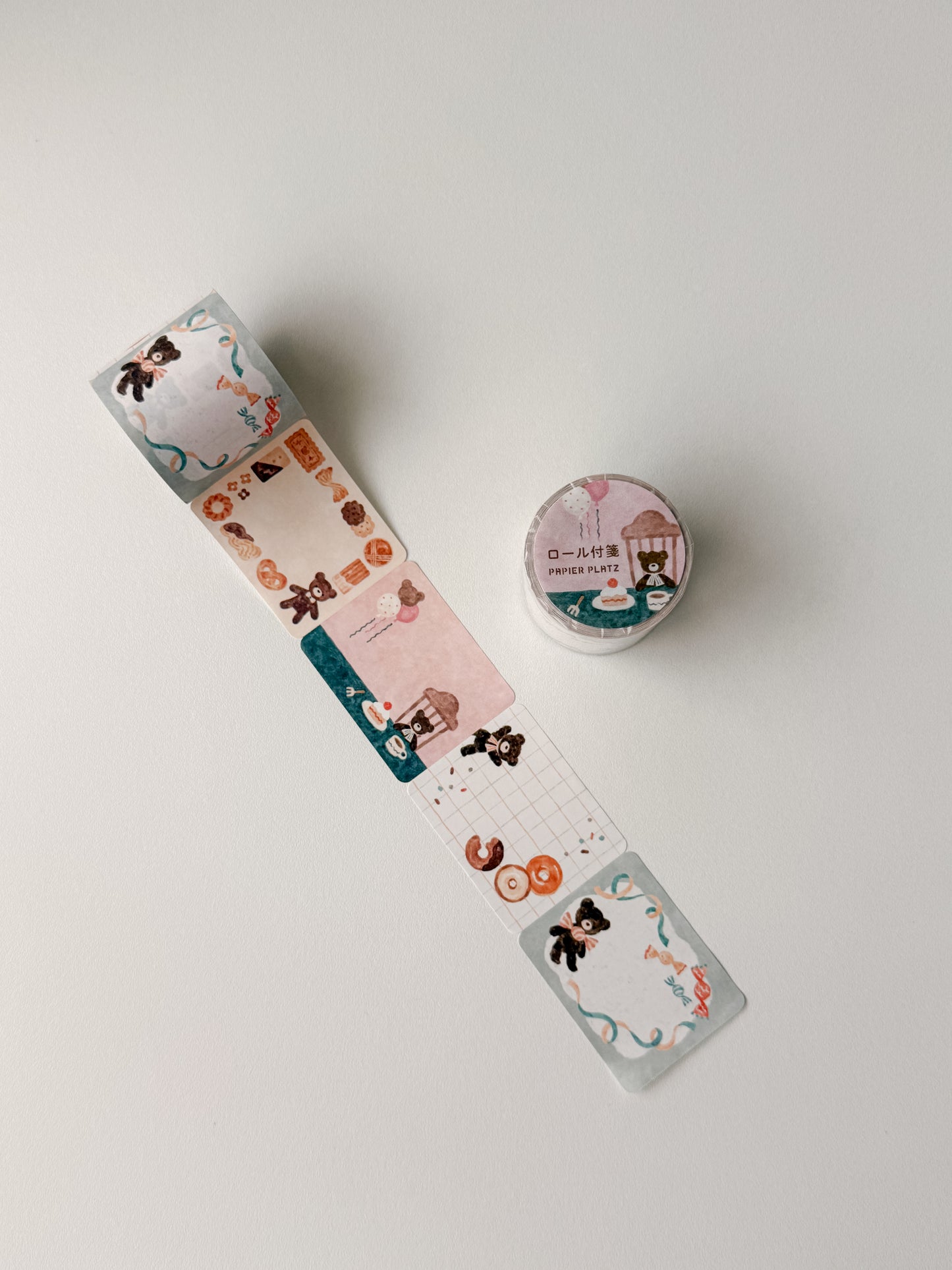 Papier Platz - rolled sticky note - Bear Sweets