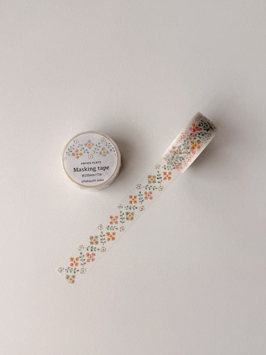 Papier Platz - washi tape - Nakauchi Waka - Floral pattern