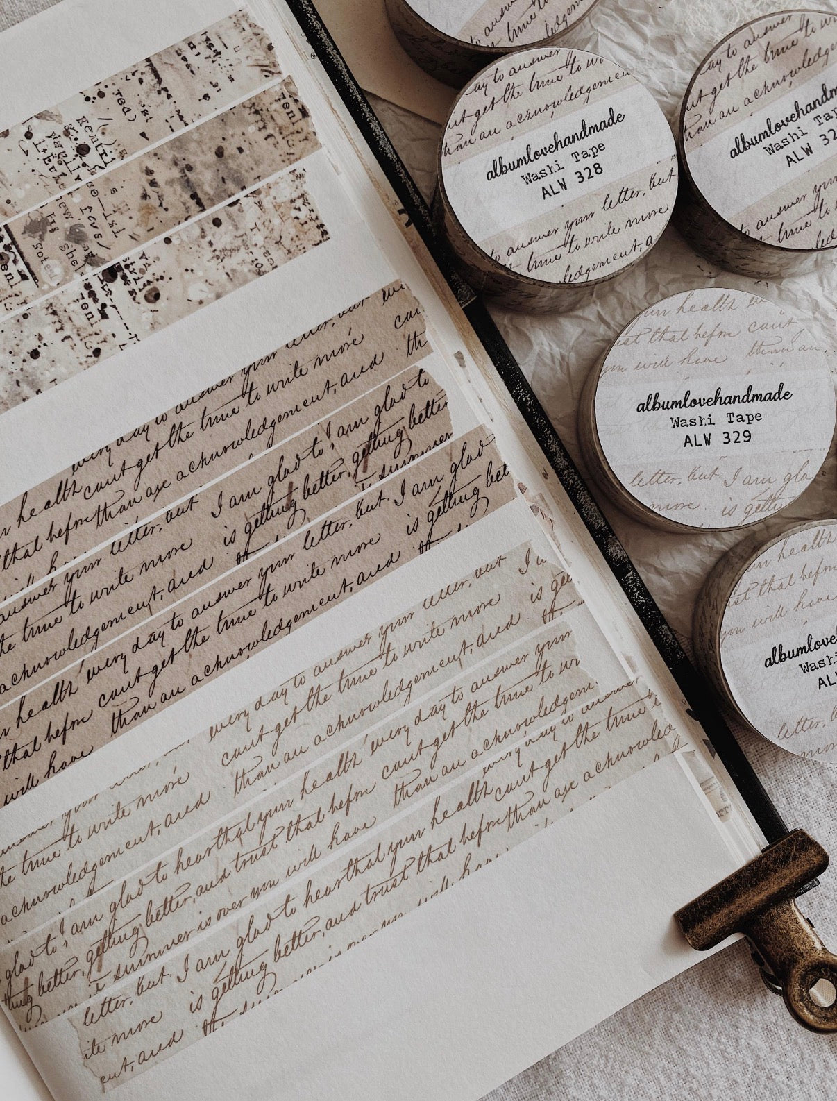 Albumlovehandmade - washi tape - Collage design (2 colors)