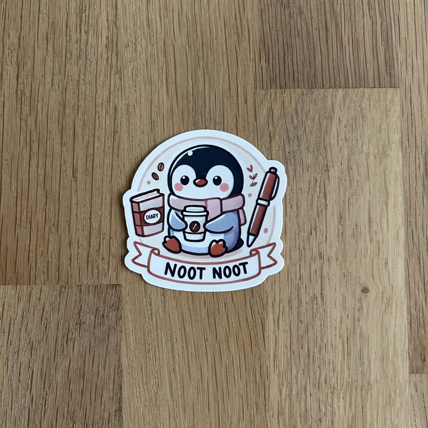Noot Noot diecut sticker