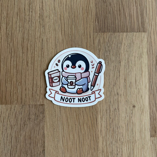 Noot Noot diecut sticker