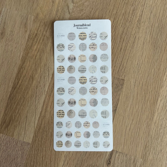 Stickersheet - Written Circles