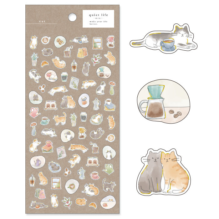 Mind Wave Quiet life Stickers (6 designs)