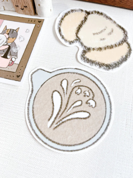 Kuboandlucy x Dana Ate Oatmeal | Cappuccino vinyl sticker