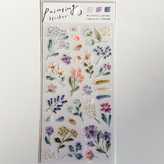 81760 - Mind Wave - Painting Sticker flowers