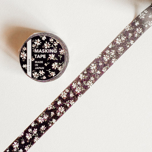 95316 - Mind Wave Washi Tape – Black and white daisies