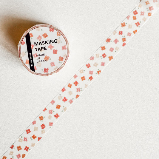 95318 - Mind Wave Washi Tape – Red and orange flowers