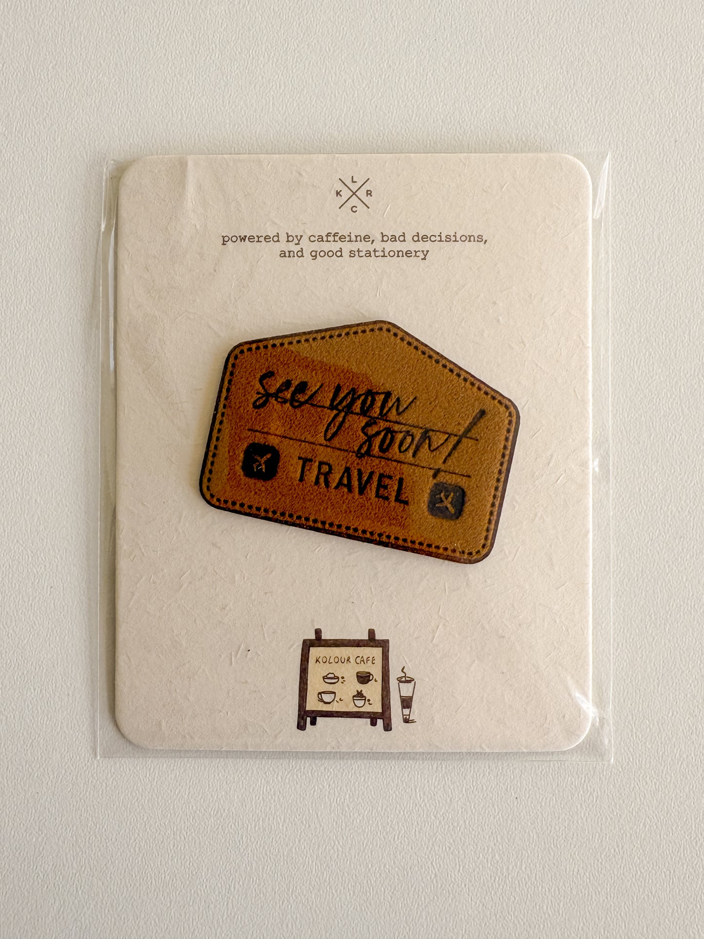 Kolour Cafe - See you soon travel - Patch