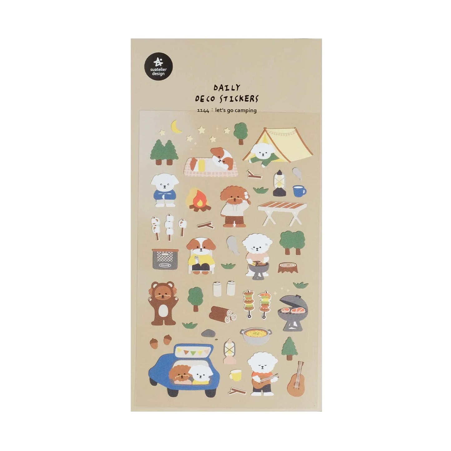 1144 - let's go camping - Stickersheet