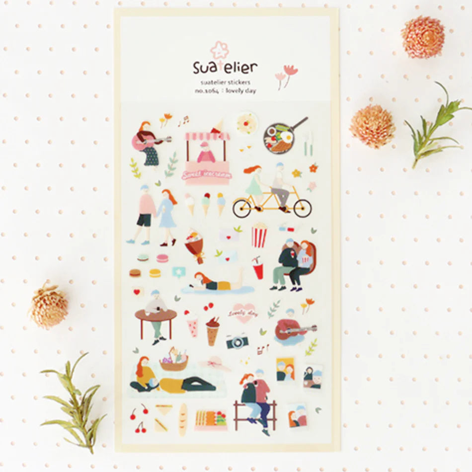 1064 - lovely day - Stickersheet