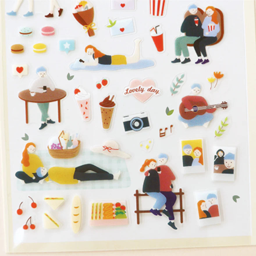 1064 - lovely day - Stickersheet