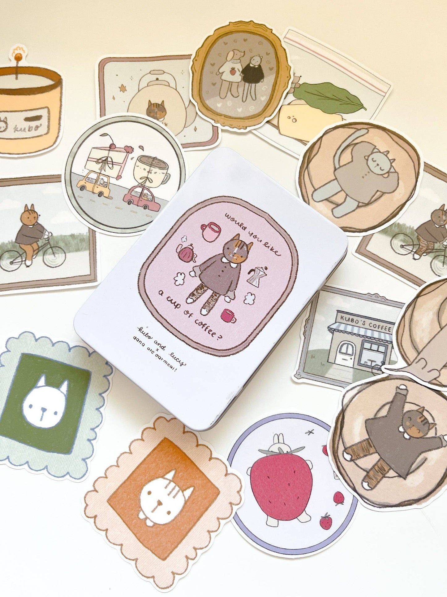 Kuboandlucy x Dana aten havermout | Vinyl Stickerset