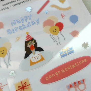 1114 - congratulations - Stickersheet
