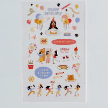 1114 - congratulations - Stickersheet