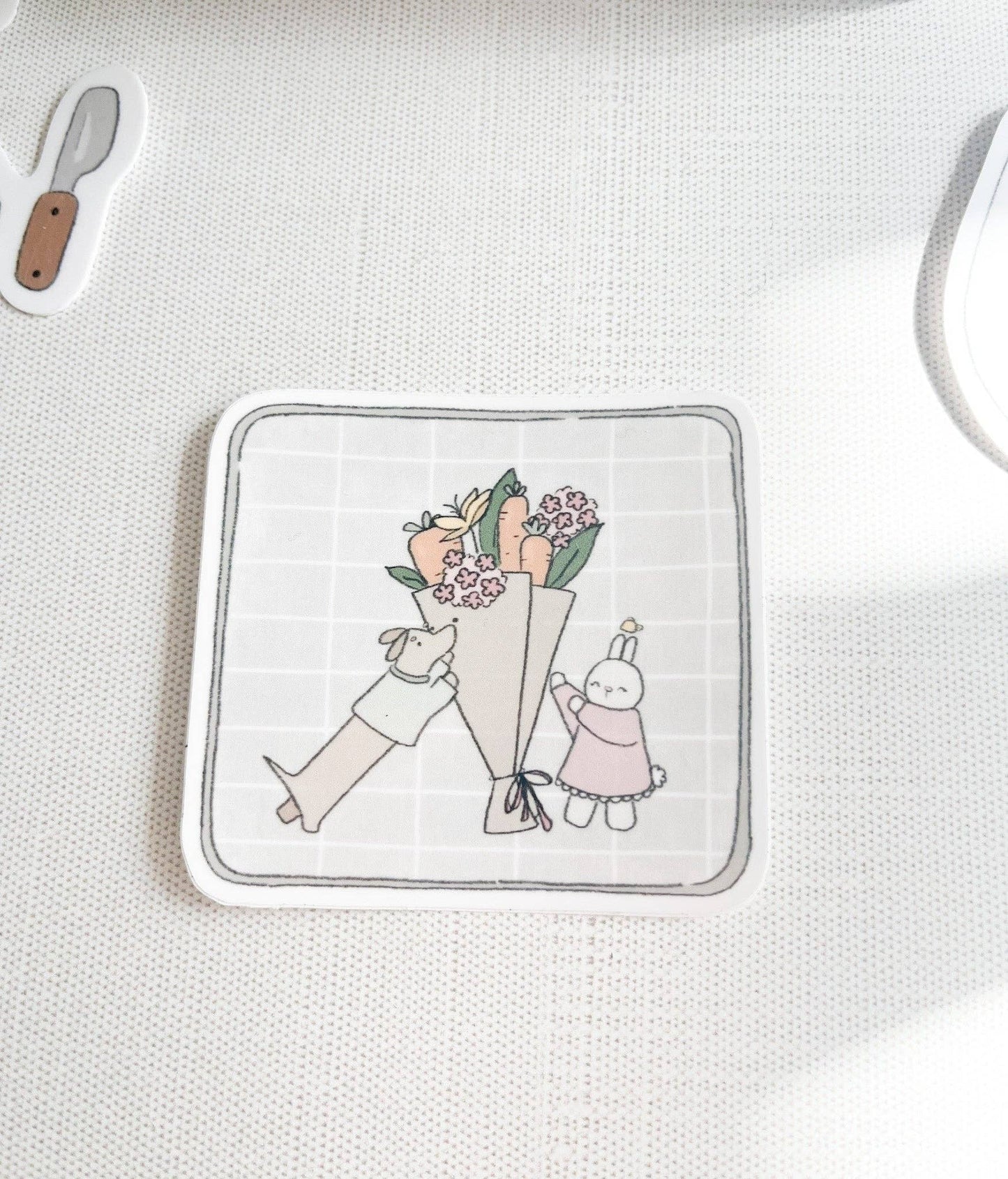 Kuboandlucy x Dana At Havermout | Groenteboeket Sticker Uitsnede