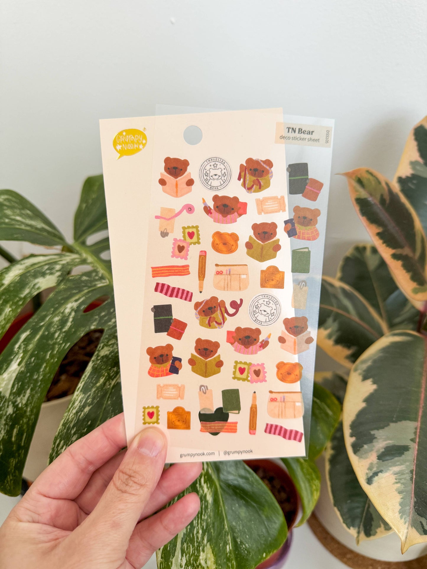 TN Bear - stickersheet - Grumpy Nook