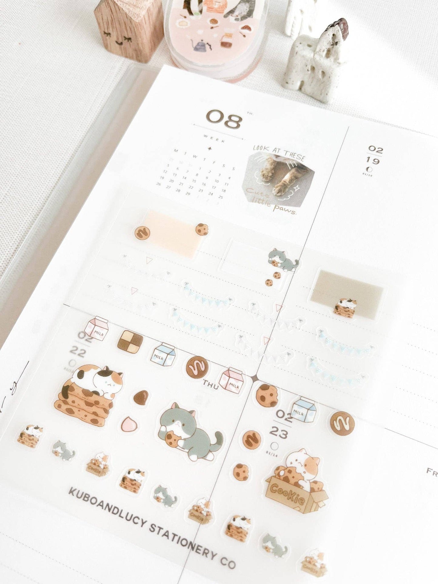 Kuboandlucy - Leuk PET-stickervel voor katten en honden | 4 ontwerpen