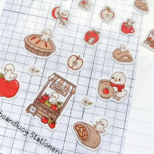 Kubo and Lucy - Louie the chick with Apple Pie - Sticker sheet