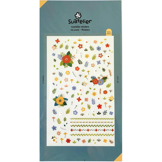 1070 - Flowery- Stickersheet