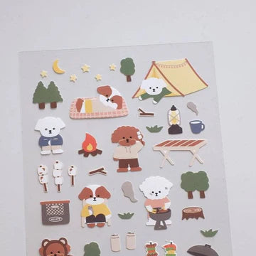 1144 - let's go camping - Stickersheet