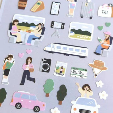 1158 - vlog trip - Stickersheet