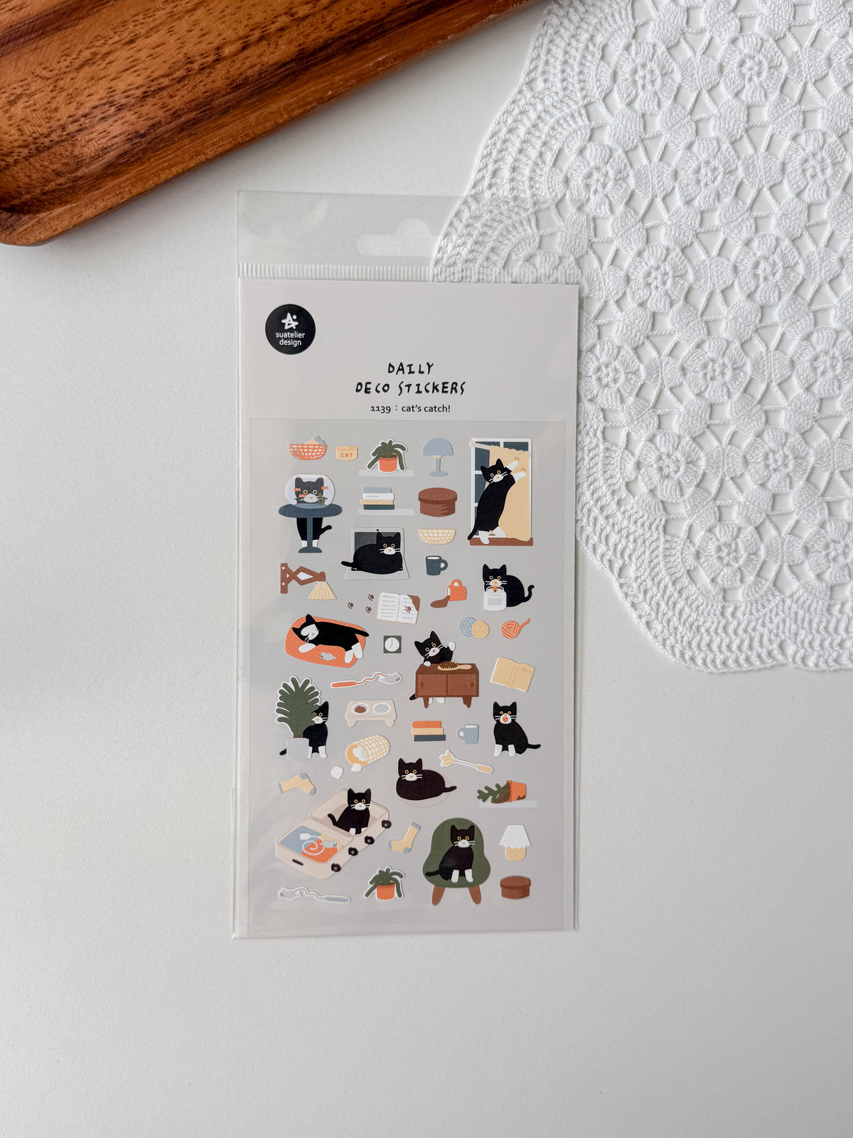 1139 - Cats catch! - stickersheet