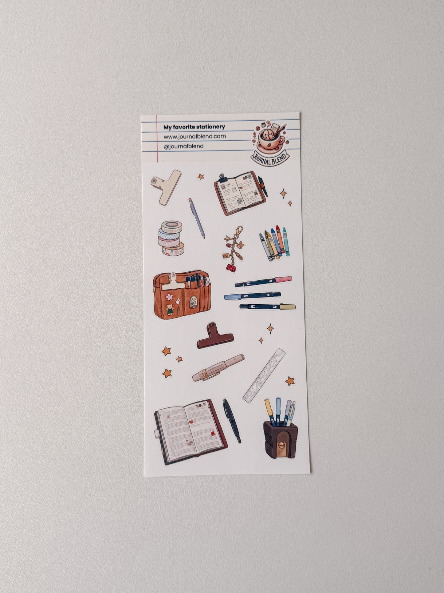 Journal Blend Stickersheet - My Favorite stationery