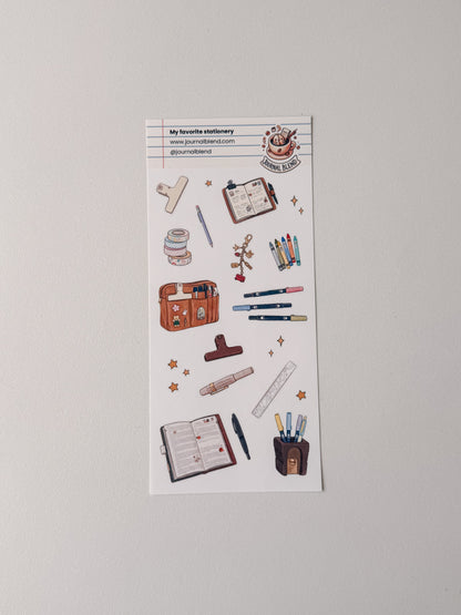 Journal Blend Stickersheet - My Favorite stationery