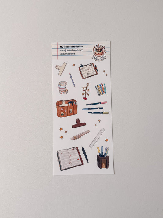 Journal Blend Stickersheet - My Favorite stationery