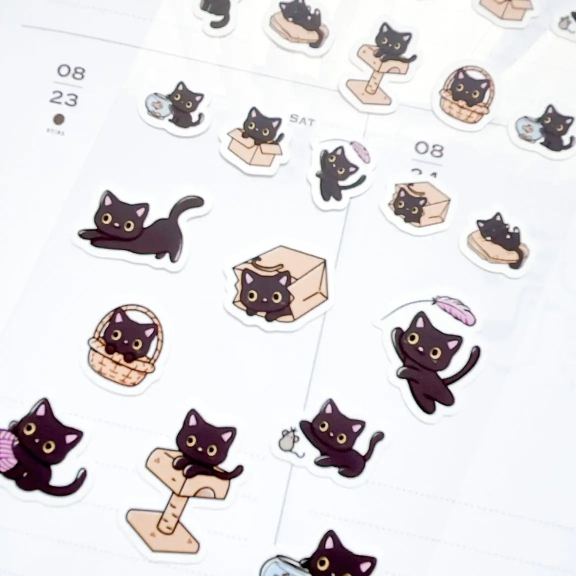 Kubo and Lucy - Luna the Black Cat - Sticker sheet