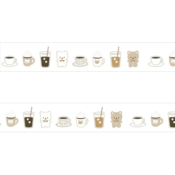 Papier Platz - washi tape - Bear coffee