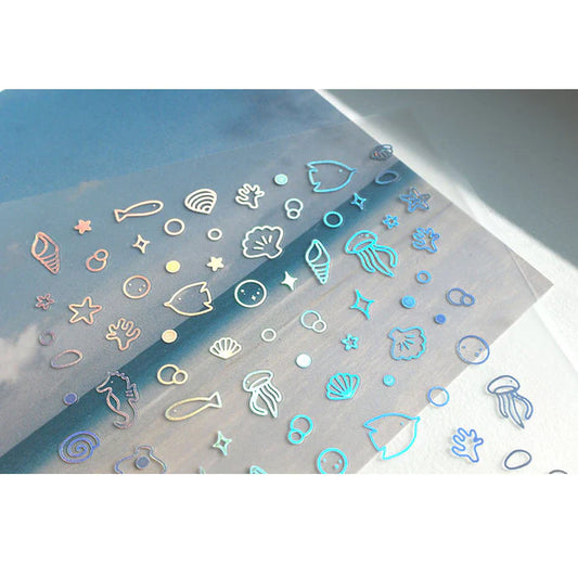 1138 - deco glitter - Stickersheet