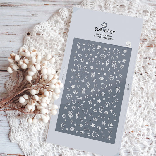 1138 - deco glitter - Stickersheet