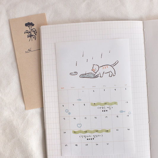1187 - Monthly plan cats - Stickerpaper