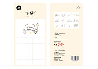 1187 - Monthly plan cats - Stickerpaper