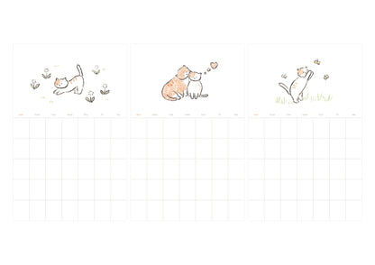 1187 - Monthly plan cats - Stickerpaper