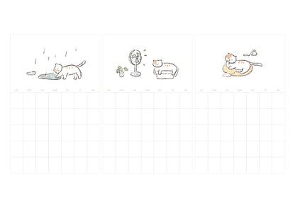 1187 - Monthly plan cats - Stickerpaper